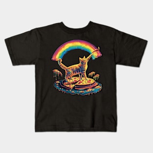 Cat Rainbow Bedtime Stories Kids T-Shirt